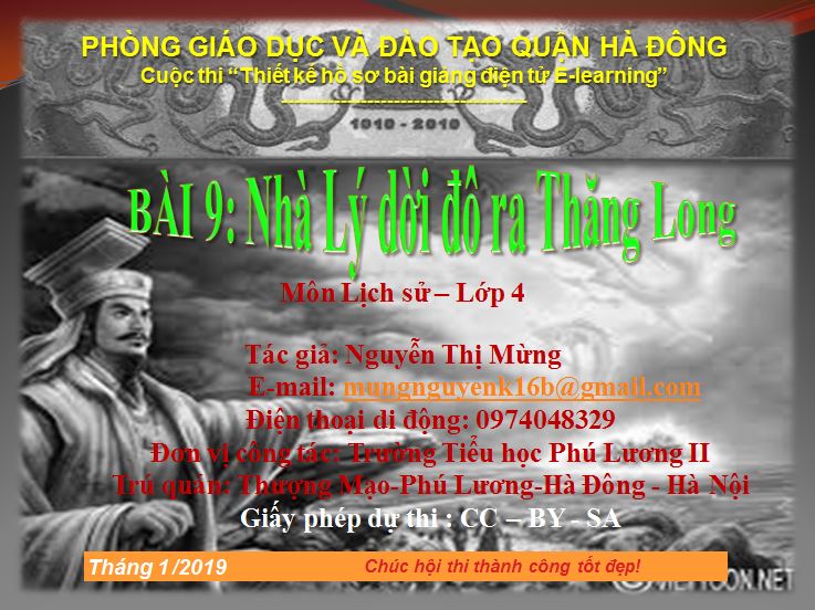 Bài 9: Nhà Lý dời đô ra Thăng Long